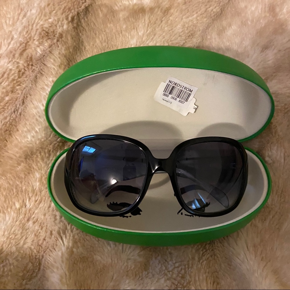 NWT Kate Spade Authentic Kelley Sunglasses (Black)